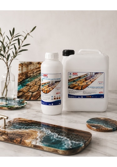 Arc 150 Ultra Şeffaf Döküm Tipi -parlak Epoksi Reçine-5 Kg set