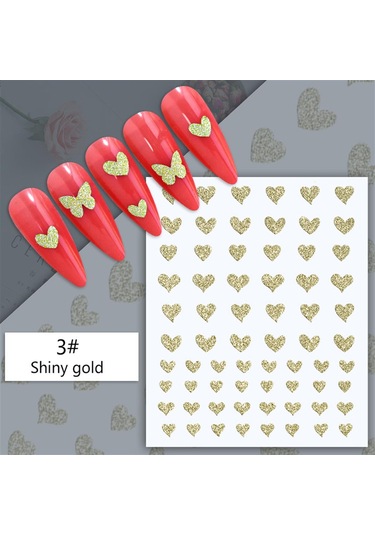 3d Reflektif Efekt Nail Art Sticker Model - 5 55881-5
