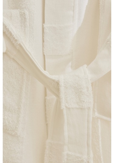 Kaşmir Home Zoe Muslin Bornoz Offwhite L-xl Beyaz