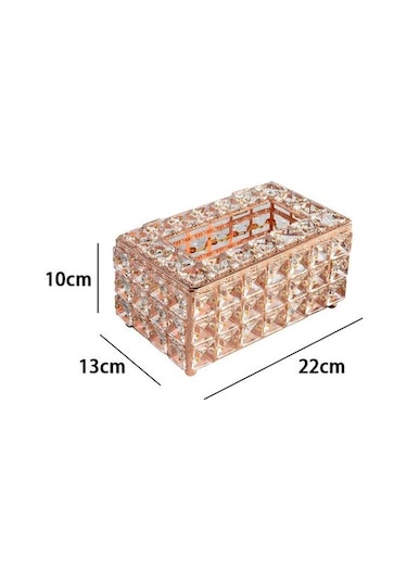 Gül Altın Doku Kutu Tutucu Depolama Yaratıcı Ev Odası Süslemeleri Odası Masaüstü Masa Düzenleyici Araba Doku Kutusu Kapağı Masa Peçete Tutucular