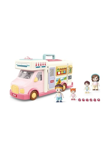 G0021 Sesli Aksesuarlı Açılıp Katlanabilir Karavan -vardem Oyuncak