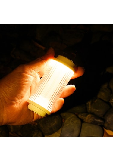 Mufunye Tekli Dış Mekan Lambası, Asılı Taşınabilir Acil Durum Lambası - Beyaz Çok Renkli