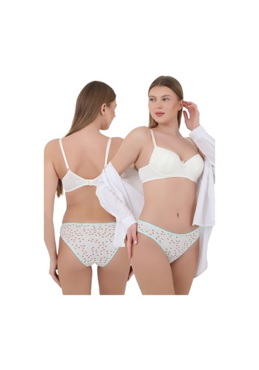 Kadın Kahverengi Ve Turkuaz Desenli Külot - Zarafet Ve Konforun Buluştuğu Nokta Renkli Çok Renkli