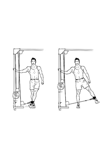 Spor Byfit Ayak Bilek Kayışı D-Ring Ağırlık Çekiş Aparatı - MAVİ mavi