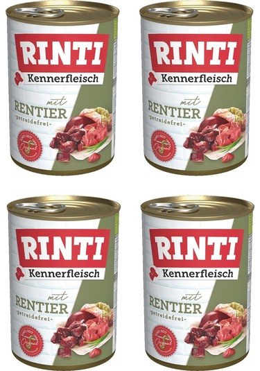 Rinti Geyik Etli Gurme Köpek Konservesi 400 G X 4 Adet