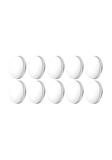 Moveevo 10 Adet Manyetik Perde Ağırlığı - Banyo Perdesi, Masa Örtüsü Ağırlayıcı - Beyaz Plastik Manyetik Kancalar Beyaz