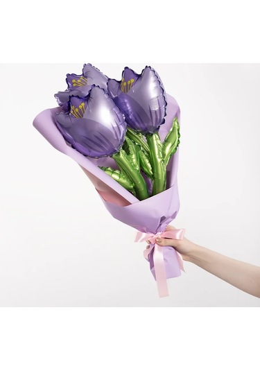 Davajdarit' 8 Mart Çok Turuncu Balonlar Buket 3 Adet 336624869 Violet