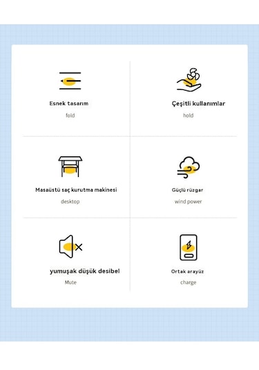 E27 Vidalı Fan Işığı Katlanabilir Tavan Fanı Işığı-beyaz