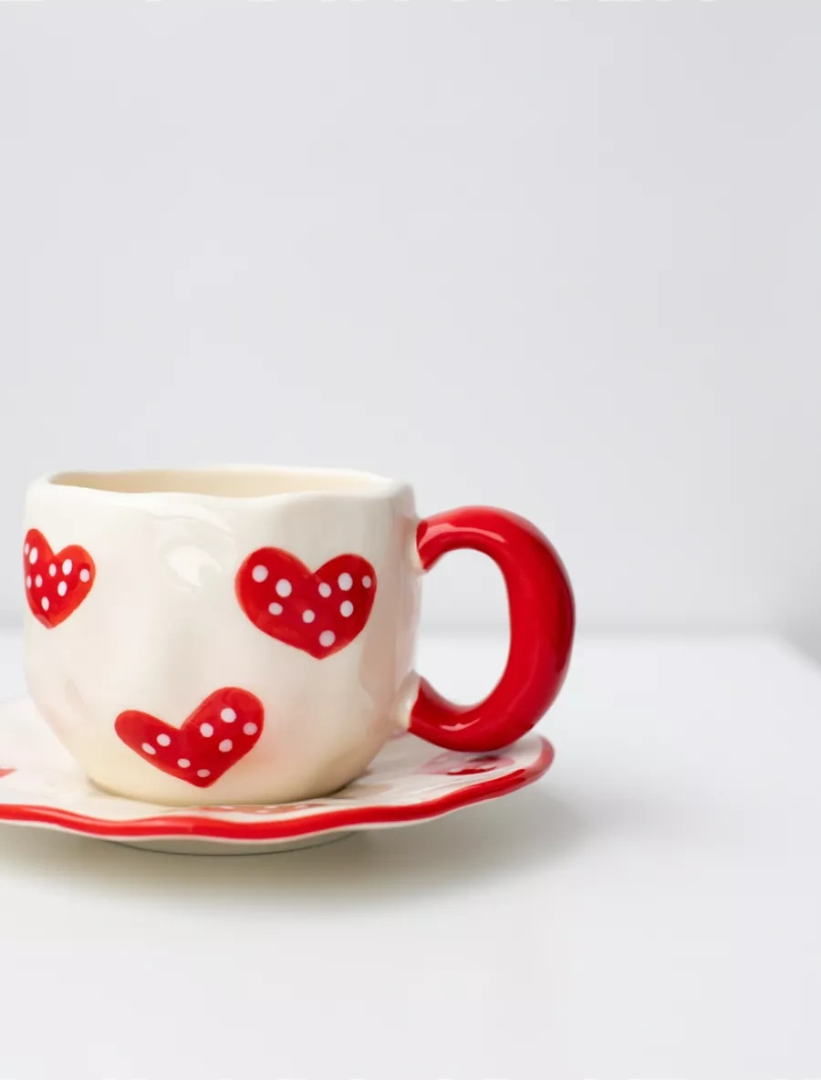 Perex Çay Takımı, Fincan Ve Tabak Seti, El Yapımı Kâse 197882875 Sütlü