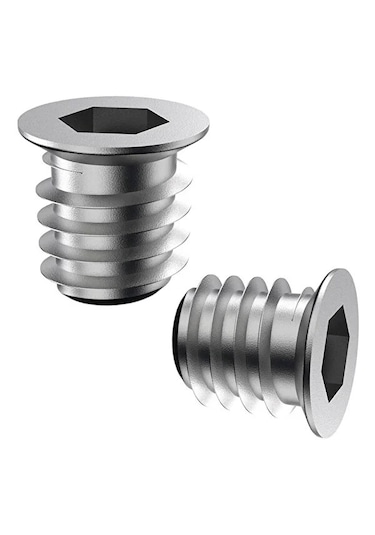 Metal Ahşap Dübeli - M6 8x13 - Mobilya Bağlantı Ünite Birleştirme