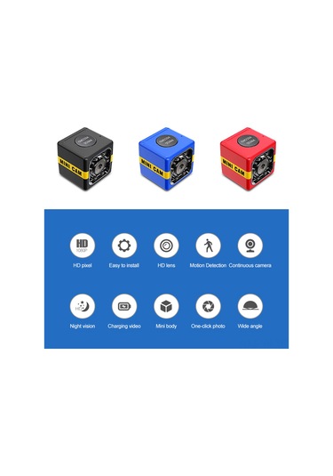 Vkemall Fx01 Mini Güvenlik Kamerası - 1080p Hd, Entegre Ir Gece Görüşü, Hareket Algılama, Taşınabilir Dv Kameraları