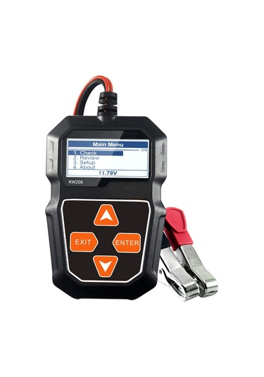 Konnweı Kw208 12v Araç Akü Yükü Test Cihazı Profesyonel K16945