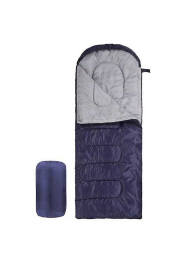 Pazly 4 Mevsim Kamp Uyku Tulumu - Hafif, Konforlu Rüzgar Geçirmez Lacivert - Safir Mavi, Haki Yeşili Renk Seçenekleri - Kamp Ve Seyahat İçin İdeal Lacivert