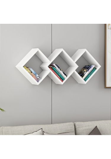 Bmdekor Duvar Rafı Venüs Antrasit