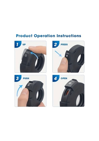 Motion003 Qc3.0 Su Gecirmez Motosiklet Sarj Usb Tip C 18w 30w Cift Portlu 12v 24v Siyah