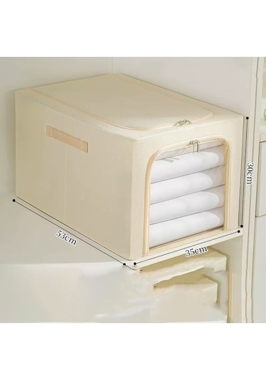 Dancemonkey Cbtx 60l Oxford Kumaş Çelik Çerçeveli Giysi Ve Yatak Takımı Organizatör Kutusu - Haki 140l