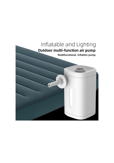 Springsun Kabınca Otomatik Şarjlı Hava Pompa Ve Aydınlatma Fonksiyonlu 4.7 İnç Kalın, Su Geçirmez, Hafif野营帐睡垫 Beyaz