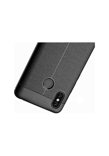 Xiaomi Mi Max 3 Kılıf Deri Tarzı Niss Silikon Case