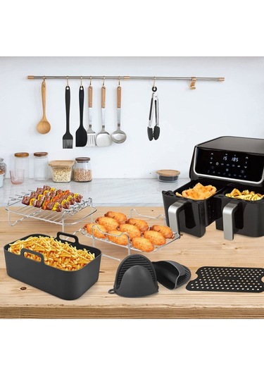 Sones Ninja Dz201 Dz401 Dz550 Serisi Hava Fritözü 8'i 1 Arada Dikdörtgen Kit