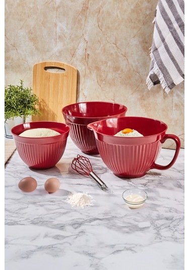Aryıldız Daily Karıştırma Kabı Büyük Kırmızı 9704259375 Kırmızı