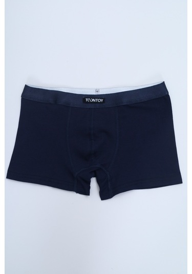 Toontoy Erkek Çocuk Baskılı Düz Desenli 4lü Paket Boxer Çok Renkli