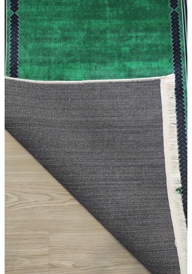 Bambu Yeşil Mutfak Halısı Dekoratif Salon Halısı
