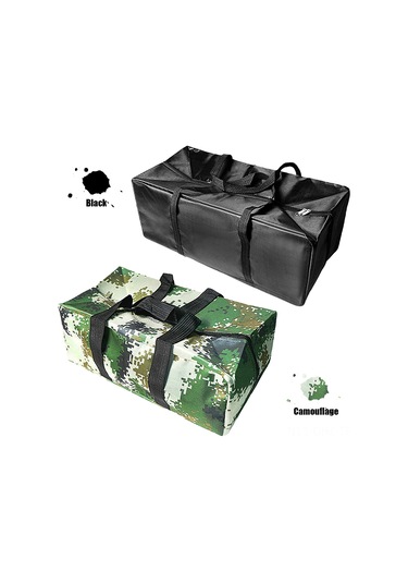 Aubyhe Süper Dayanıklı Nilon Balık Yemi Botu Taşıma Çantası - Siyah Renk, 46x26x16 Cm, 340g