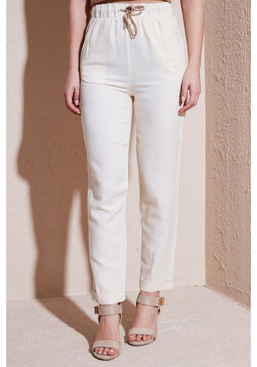 Fashion Friends Kadın Pantolon 24y0250k1 Natural Krem