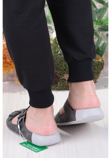 Benetton 1416 Comfort Taban Deniz Plaj Havuz Erkek Terlik Füme