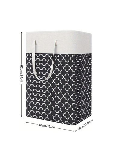 Elmpaly Kırmızı Nilon Katlanır Çamaşır Sepeti - Su Geçirmez Metal Çerçeveli Taşınabilir