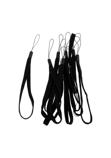 Dolıty 10 Adet El Feneri Kordon Bilek Kayışı Kemer Kablosu Siyah