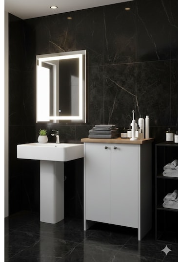 Yiğit Dolap Banyo,havlu Dolabı Beyaz