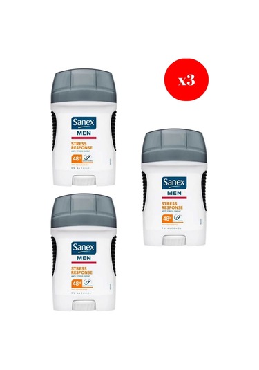 Sanex Men Anti Stress Response Sweat 50ml X3 Adet