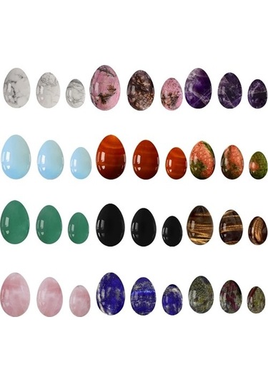 Siyah Obsidiyen Delinmemiş Gül Kuvars Yoni Yumurta Seti Yeşim Yumurta Obsidiyen Kegel Egzersiz Vajinal Kaslar Sıkma Topu Yoni Yumurta Egzersizi 37fv6c Çok Renkli
