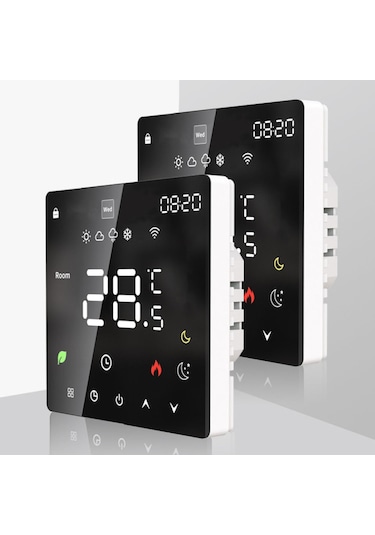 Leezsing Lcd Ekranlı Akıllı Sıcaklık Kontrol Cihazı Elektrikli Su Isıtma Cihazı Termostatı Haftalık Programlanabilir Fonksiyonlu-21