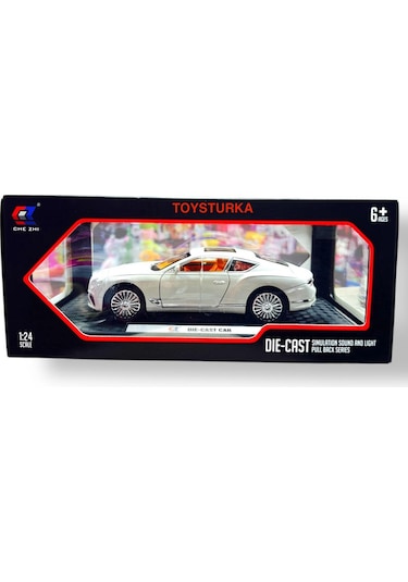 1:24 Metal Model Koleksiyon Araba Bentley Beyaz 21 Cm Cz140b