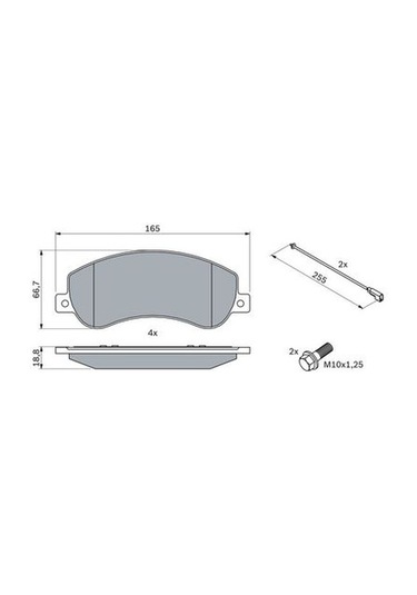 Ford Transit 2.2Tdci 2011-2013 Bosch Ön Balata