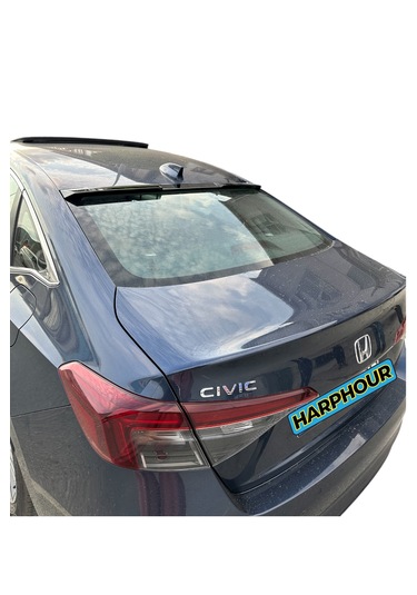 Honda Civic 2022+ Fe1 Cam Üstü Yarasa Spoiler İthal Abs Plastik Pianoblack