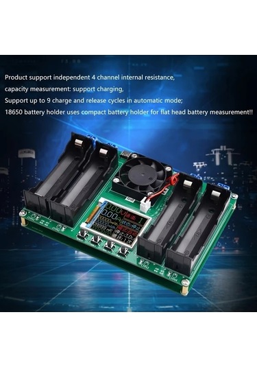 Besthome1 Dream011 4 Kanallı Pil Test Ve Şarj Cihazı 18650 İçin