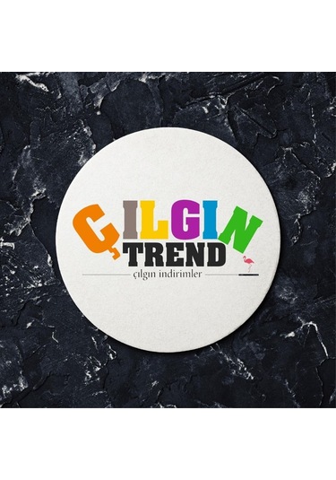 Firmaya Özel 10 Adet Yuvarlak Ahşap Bardak Altlıgı Çok Renkli