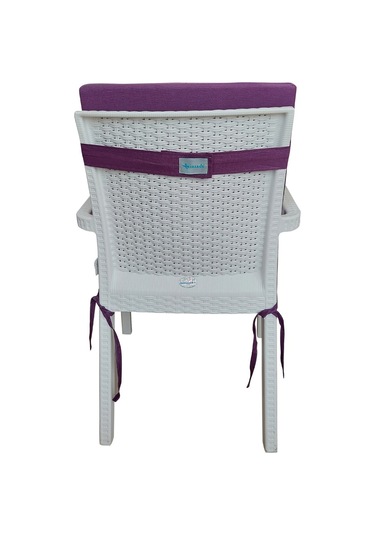 Mirzade 6 Adet Elit Yüksek Arkalı Minder Duck Bezi-mor 001