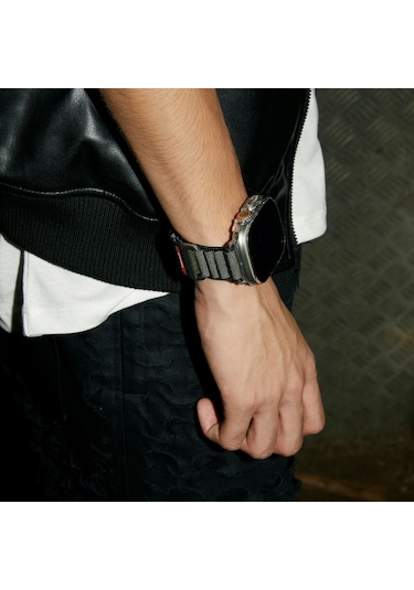 Watch Ultra 49mm Kordon Skinarma Kobu Hasır Strap Kayış Olive