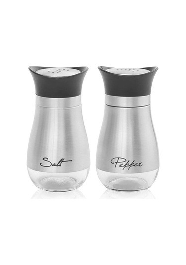 Besthome1 Altın Doldurulabilir Tuz Biberlik Seti Paslanmaz Çelik 2 Adet Şişe Ev Restoran Piknik Aksesuarları Gümüş