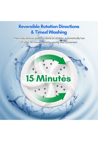 Lemestar Usb Beslemeli Minik Ultrasonik Çamaşır Makinesi, Süspansiyonlı, Giyim/çorap/bebek Giysisi Yıkaması İçin Uygun Beyaz