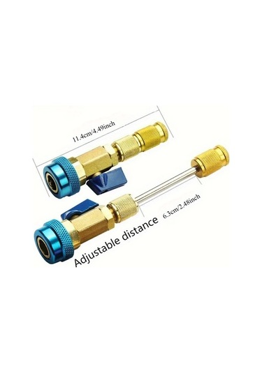 Dashanshop R134a Klima Valfleri Sökme Takma Alet Seti 2 Parça Yüksek Düşük Basınç