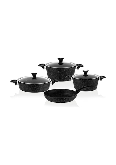 Taç 3455 Master Cook 7 Parça Granit Tencere Seti