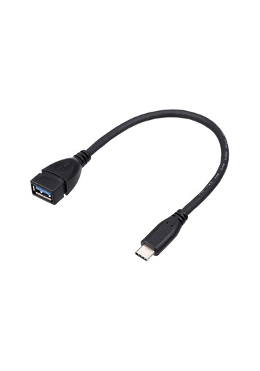Geeroyoo Usb3.0 Type-c Otg Dönüştürücü Kablosu - Telefon Ve Tablet İçin Siyah, 25cm Uzunlukta Veri Transferi