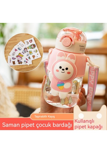 Jian Fan Çocuk Su Bardağı Yazöğrencisi Su Bardağı Pembe