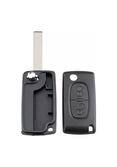 Peugeot Uyumlu 2 Buton Pil Yataksız Anahtar Kumanda Kabı