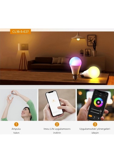 Imou E27 Led Wıfı Akıllı Led Wi-fi Ampul